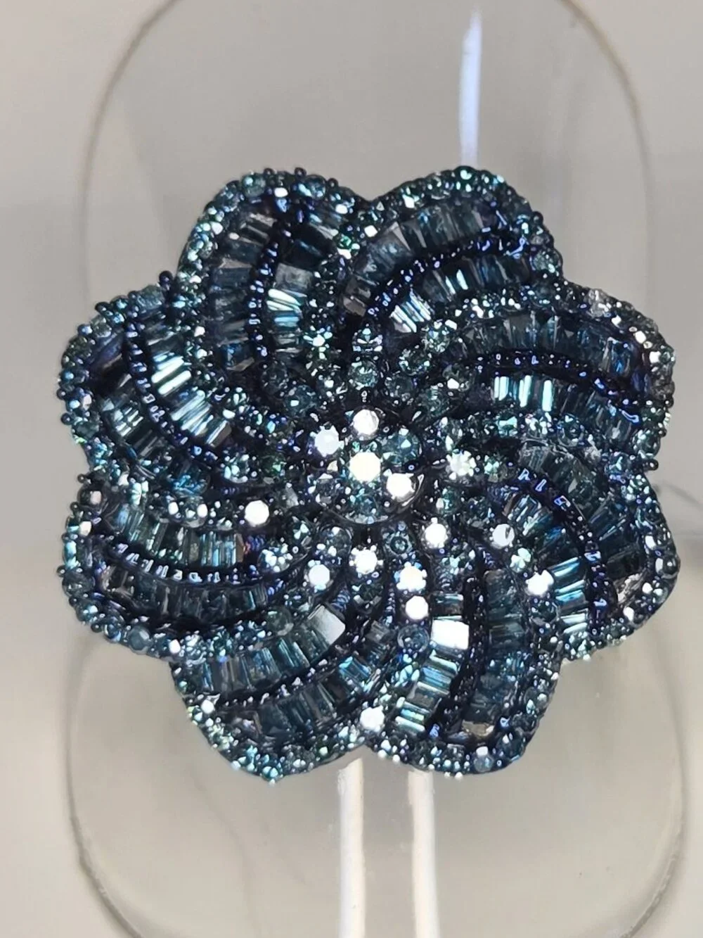 1.51 ct Natural Blue Diamond Ring Size 8